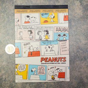 Snoopy Peanuts Characters of the 1960s Notepad Made in Japan Sold in Jap…